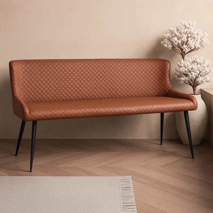 Hereford Bench - Tan PU