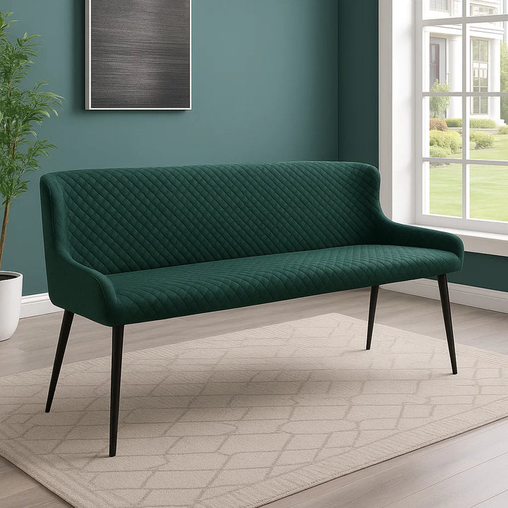 Hereford Bench - Green PU