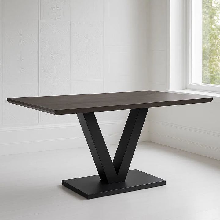 Larson Dining Table - Grey Gloss
