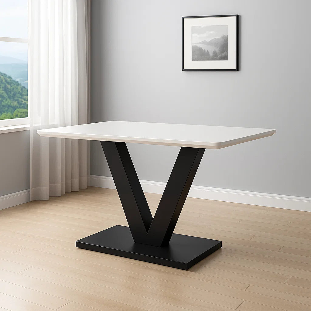 Larson Dining Table - White Gloss