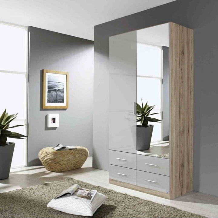 Atlanta Hinged Combi 2 Door Wardrobe