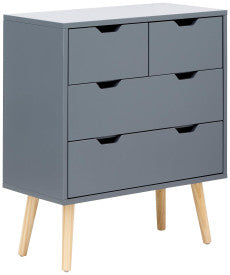 NYBORG 2+2 DRAWER CHEST DARK GREY