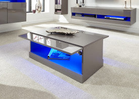 GreyMist LED Coffee Table