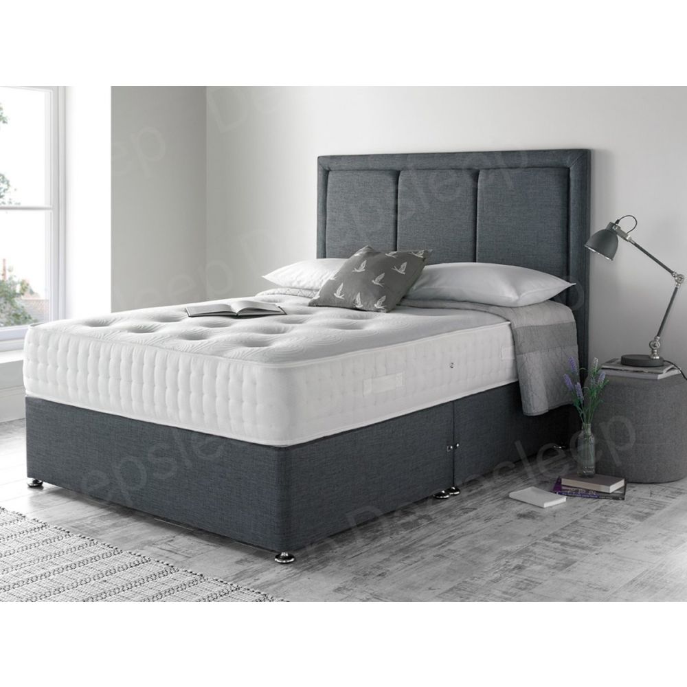Bronze 1500 Fabric Upholstered Mattress Divan Set
