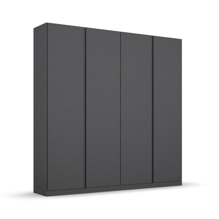 Rauch Monostar Metallic Grey 4 Door Hinged Wardrobe W181CM
