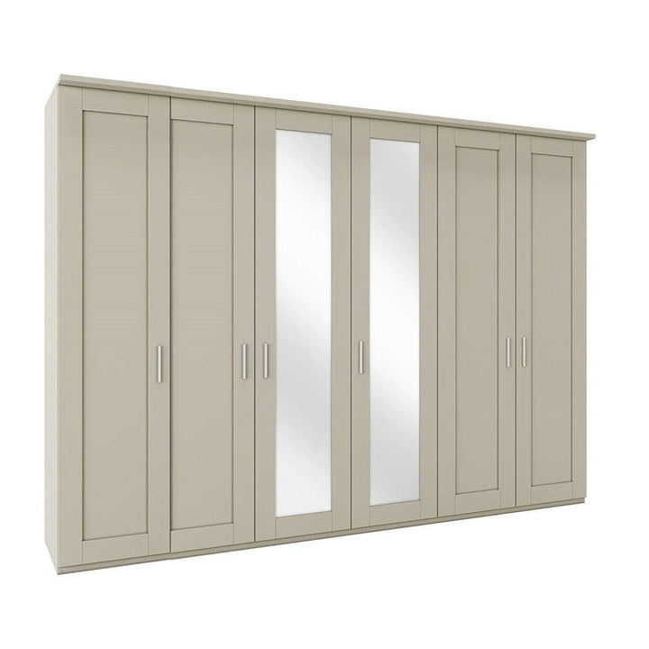 Cairns 6 Door Hinged Wardrobe With Mirror