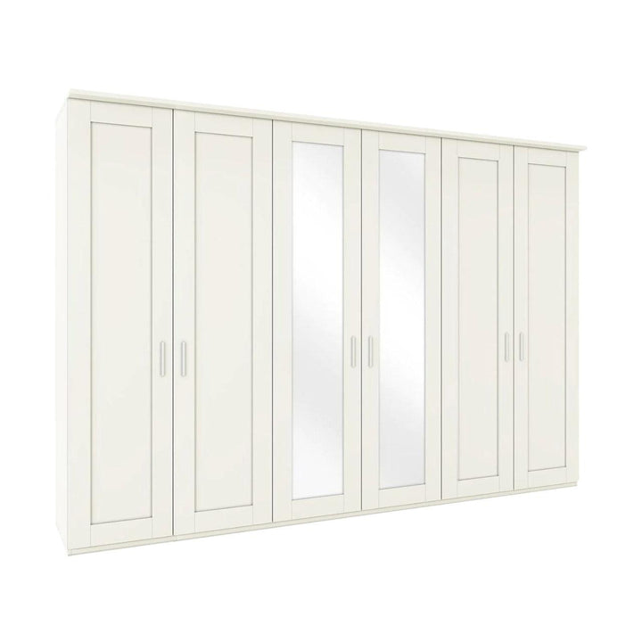 Cairns 6 Door Hinged Wardrobe With Mirror