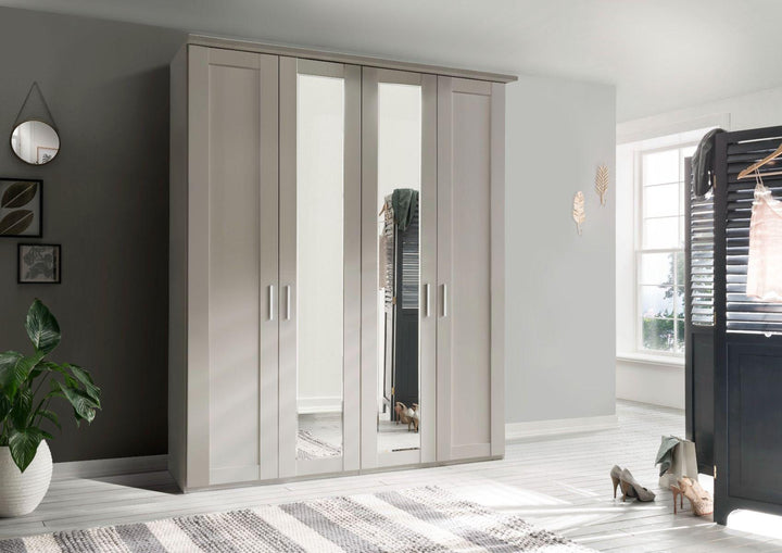 Cairns 4 Door Hinged Wardrobe With Mirror