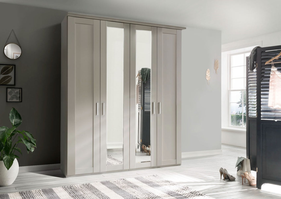 Wiemann Cambridge 4 Hinged Door Wardrobe with Mirror