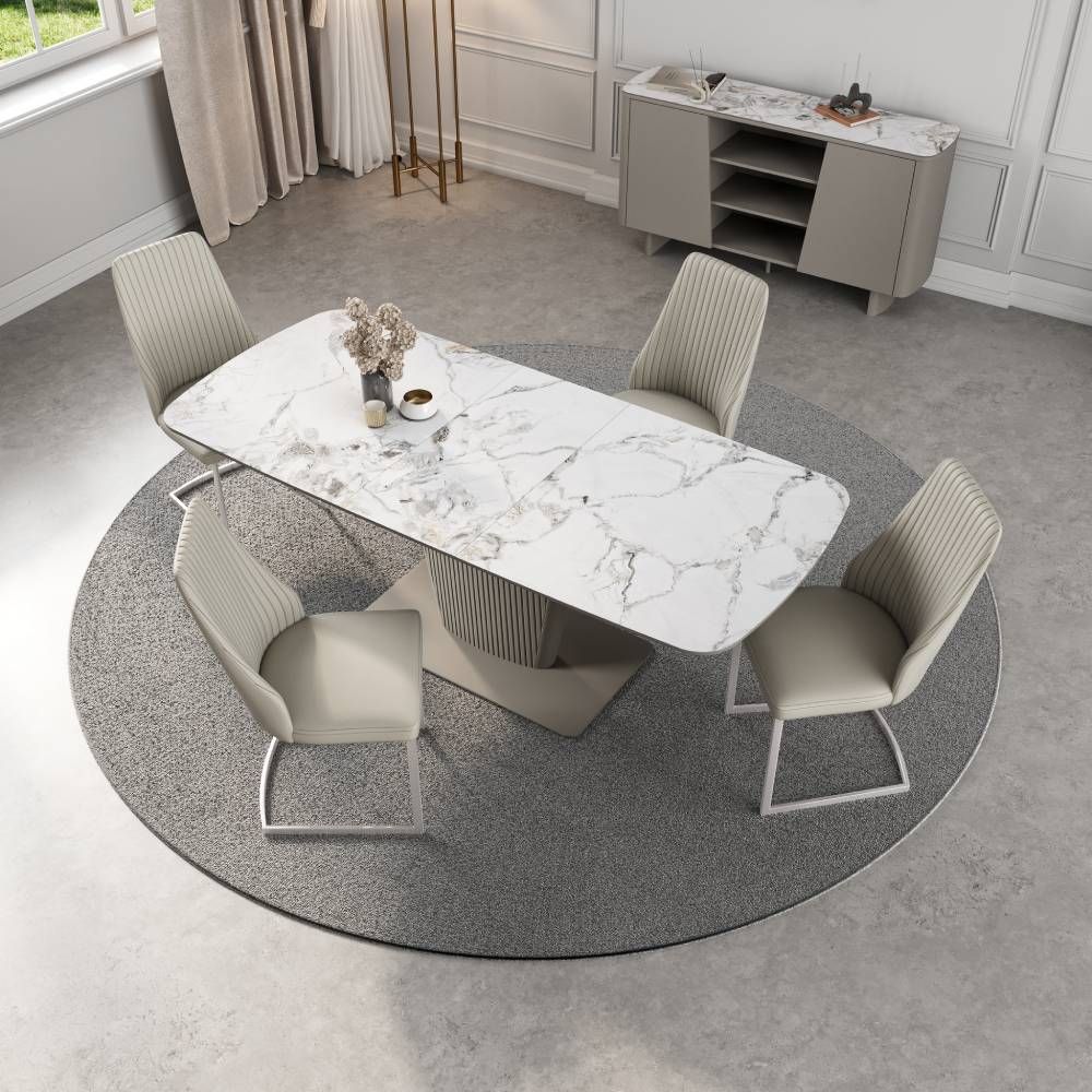 Castello 160-200cm Ceramic Extending Dining Table Set