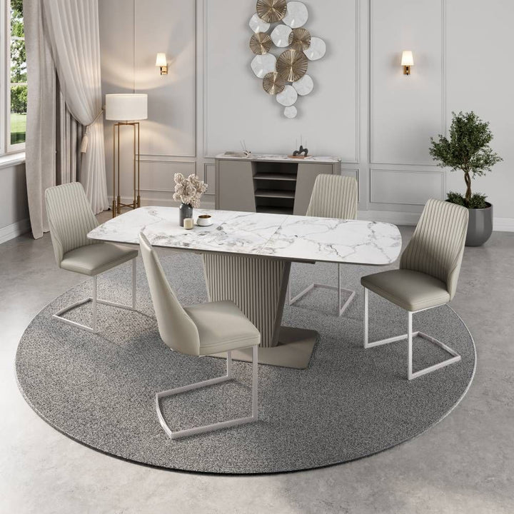 Castello 160-200cm Ceramic Extending Dining Table Set