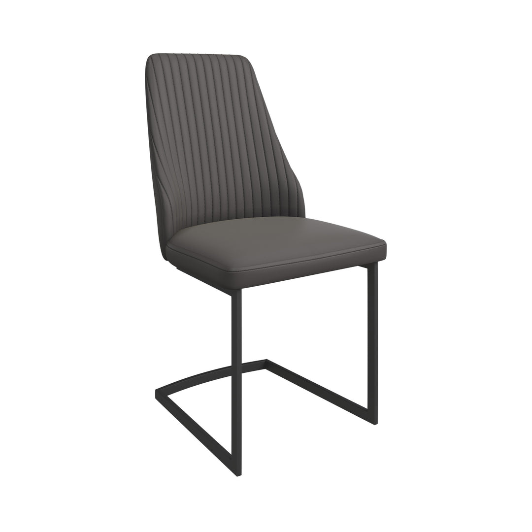 Castello Leather Dining Chair Light Grey