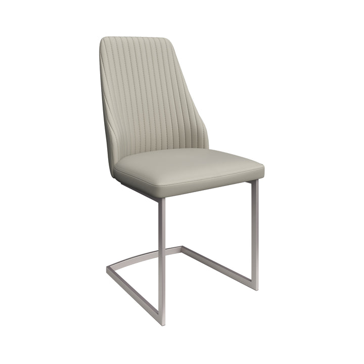 Castello Leather Dining Chair Light Grey