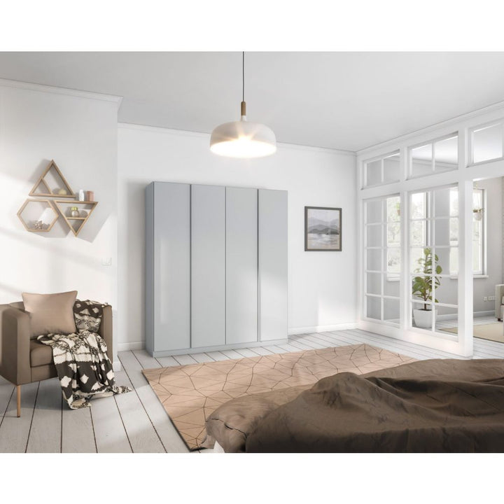 Rauch Monostar Silk Grey 4 Door Hinged Wardrobe W181CM