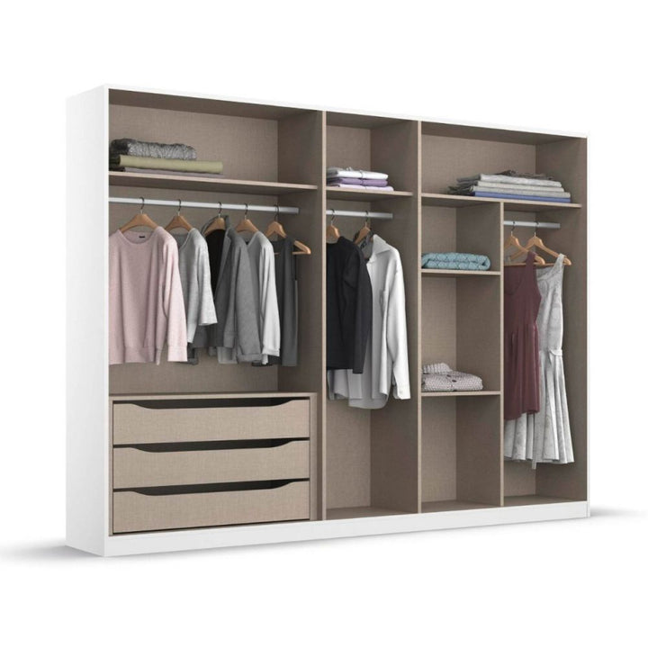 Rauch Monostar Silk Grey 5 Door Hinged Wardrobe W226CM