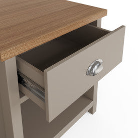 Lancaster Grey Lamp Table | Two-Tone Side Table UK