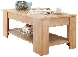 Natural Wood Modern Coffee Table