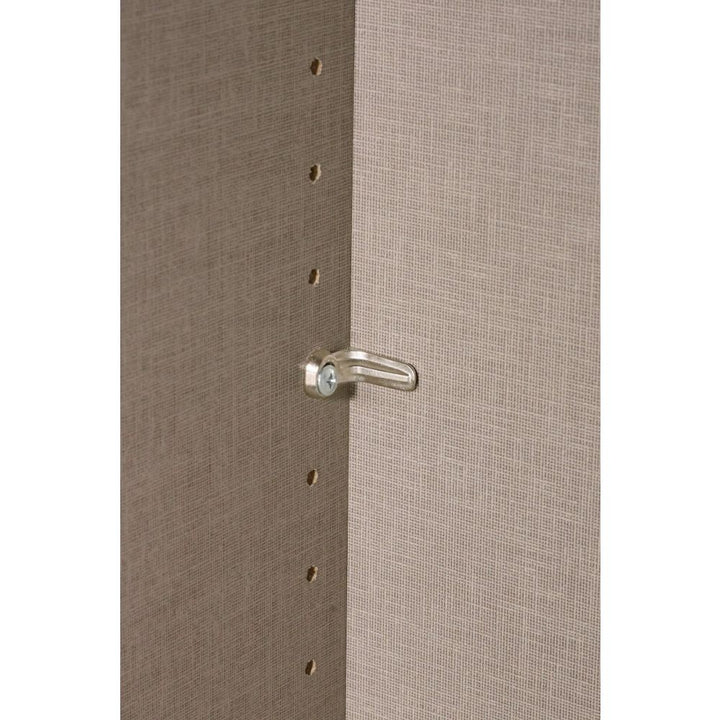 Rauch Miramar Lynx White Glass & Mirror Front 4 Door Hinged Combi Wardrobe