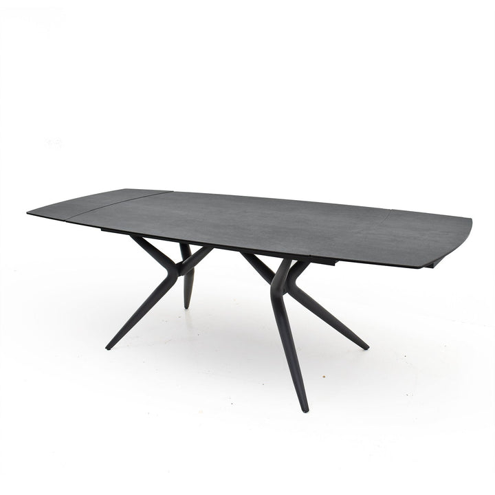 Euphoria Italian ceramic table in matte grey