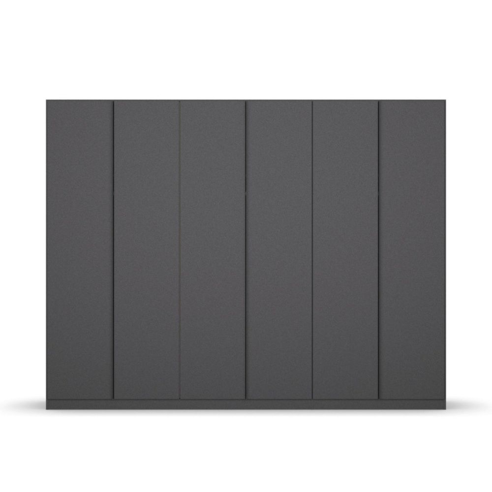 Rauch Monostar Metallic Grey 6 Door Hinged Wardrobe W271CM
