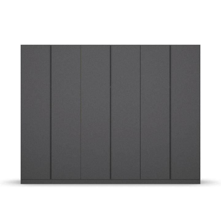 Rauch Monostar Metallic Grey 6 Door Hinged Wardrobe W271CM