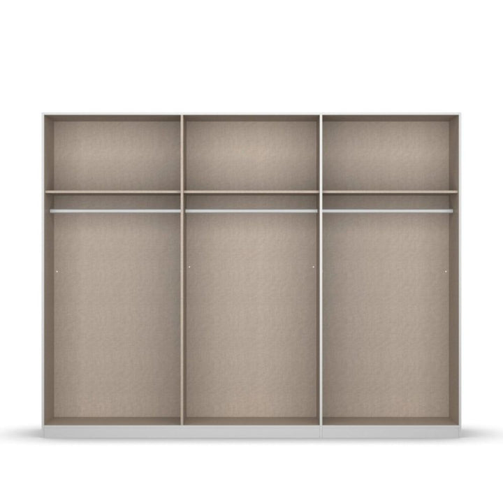 Rauch Monostar Metallic Grey 6 Door Hinged Wardrobe W271CM