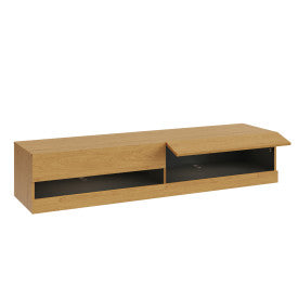 LEON 180CM WALL TV UNIT WITH LED OAK/ANTHRACITE