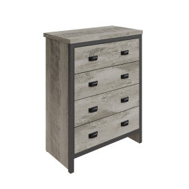 Chic Grey Four‑Drawer Chest