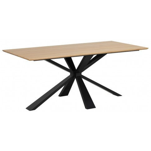 Hereford 180CM Fixed Top Dining Table With Metal Base