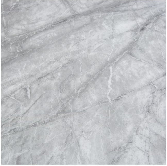 Arianna 1.8M Grey Marble Dining Table With Roma Lion Knockerback Dining Chairs