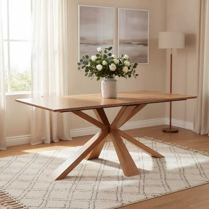 Harlow 180 Fixed Top Wooden Base Dining Table
