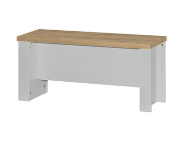 HIGHGATE DINING TABLE AND BENCH SET GREY & OAK EFFECT