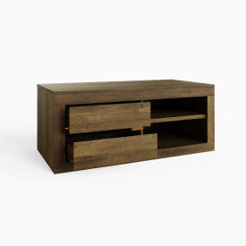 Knotty Oak Contemporary Coffee Table