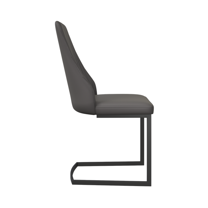 Castello Leather Dining Chair Light Grey