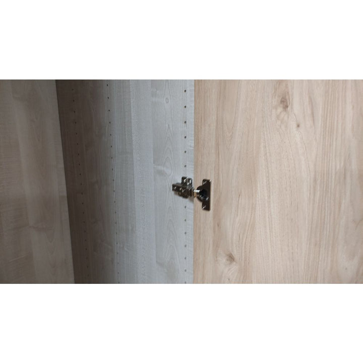 Wiemann Berlin Graphite Glass & Mirror Front Hinged Door Wardrobe