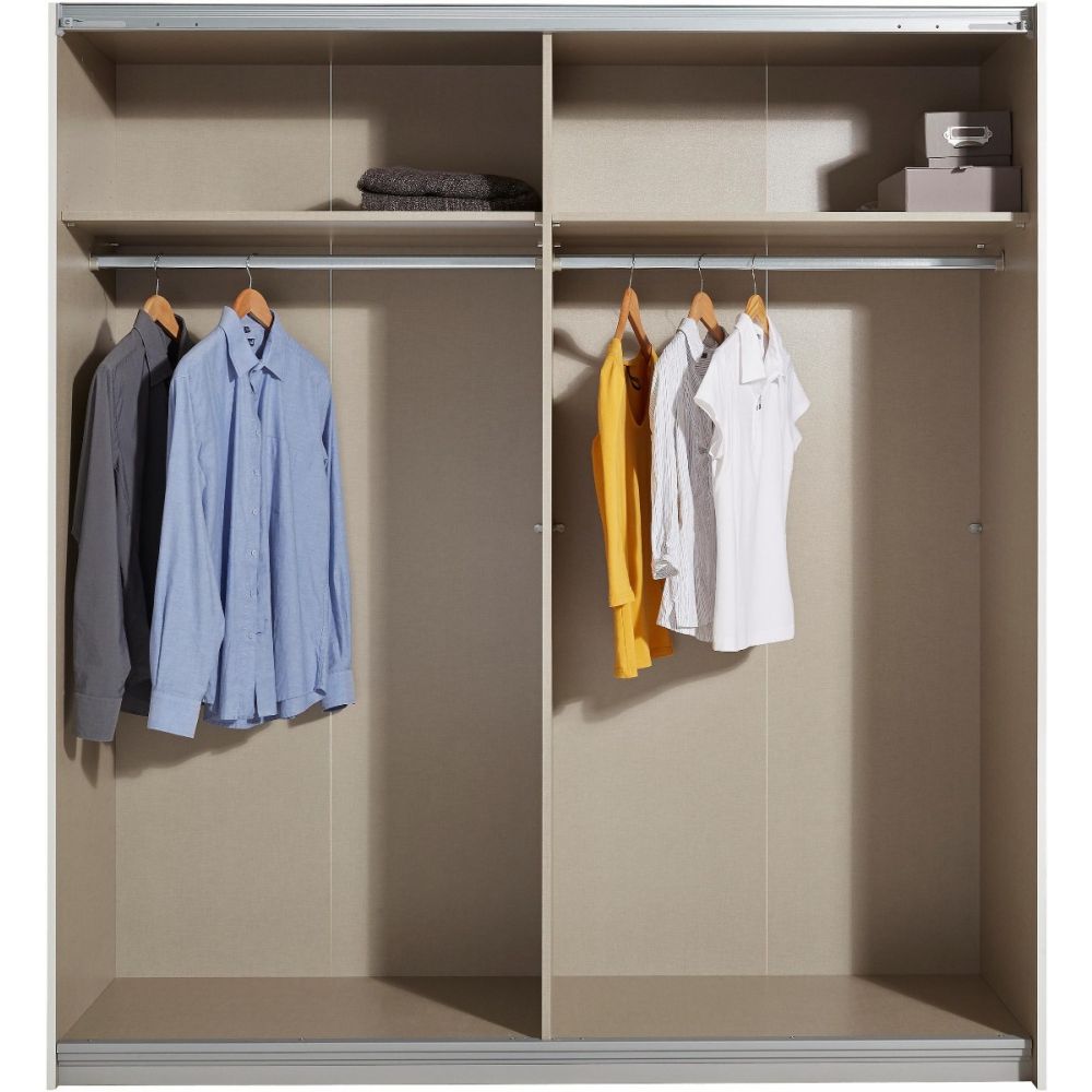 Rauch Subito Alpine white & Mirror 2 Sliding Door Wardrobe