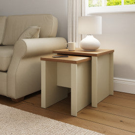 LANCASTER NESTING TABLES CREAM