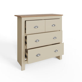 Modern Cream 4-Drawer Chest