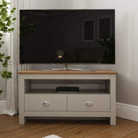 LANCASTER CORNER TV UNIT GREY