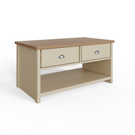 LANCASTER 2 DRAWER COFFEE TABLE CREAM
