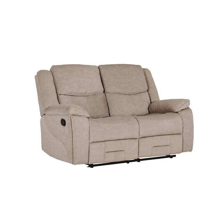 Klayton 2 Seater Manual Recliner Sofa in Khaki