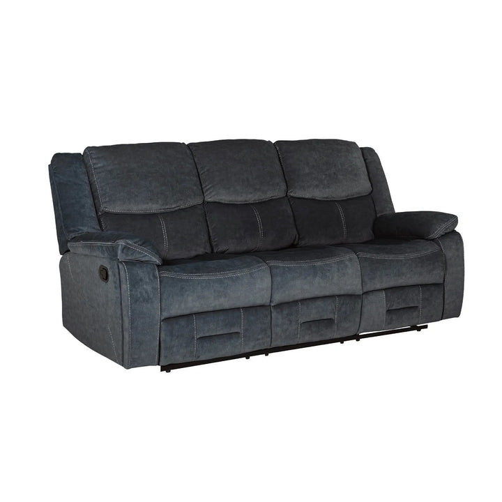 Klayton 3 Seater Manual Recliner Sofa in Khaki