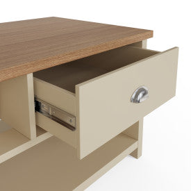 LANCASTER 2 DRAWER COFFEE TABLE CREAM