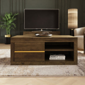 Knotty Oak Contemporary Coffee Table