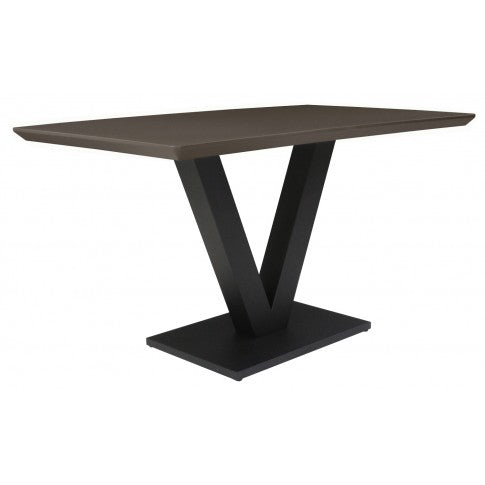 Larson Dining Table - Grey Gloss