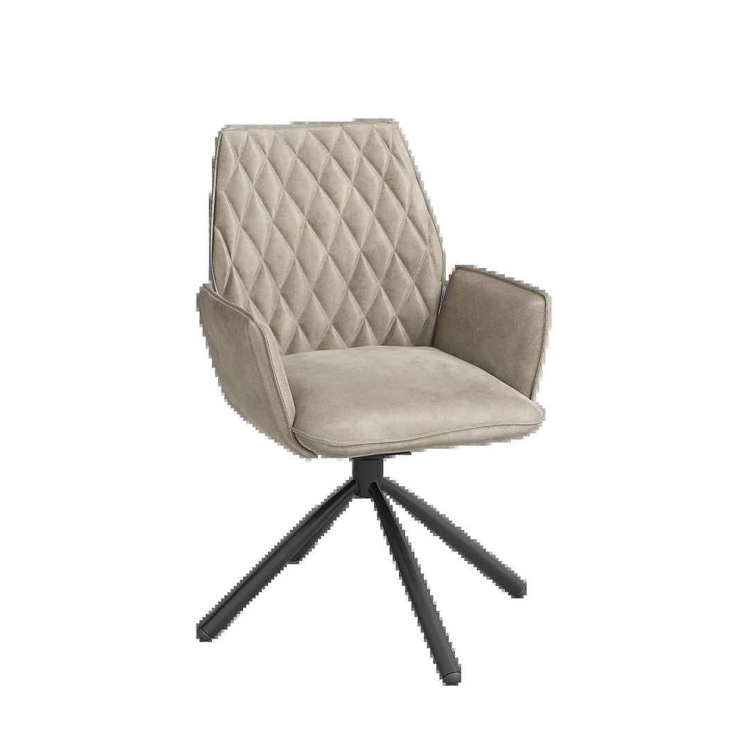 Lavarno 160-200cm Grey Gloss Ceramic Extending Dining Table With Twist Dining Chairs