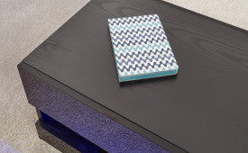 GraphiteWave LED Coffee Table Black