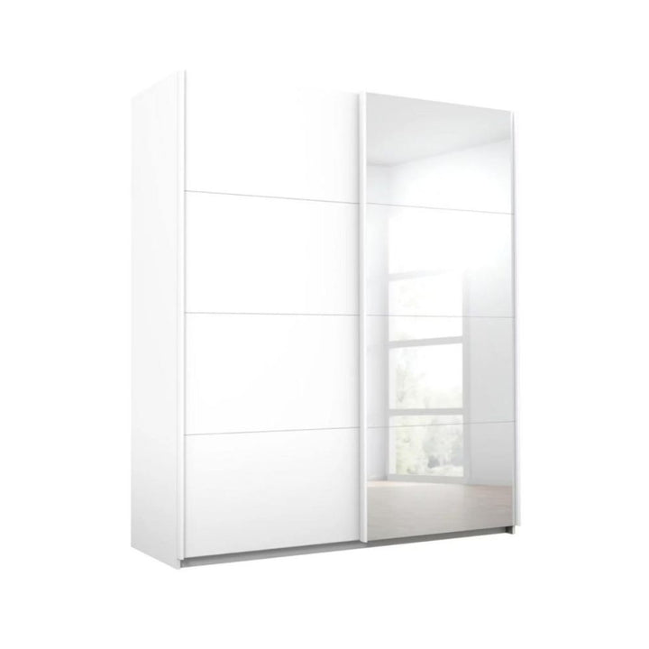 Rauch Luma 181cm 2 Door Sliding Wardrobe with 1 Decor Door and 1 Mirror Door