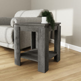 CANYON SIDE TABLE CHARCOAL GREY
