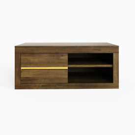 Knotty Oak Contemporary Coffee Table